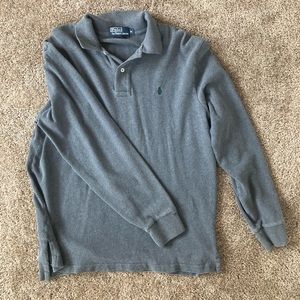 Polo Ralph Lauren long sleeve shirt- Gray - Sz Med